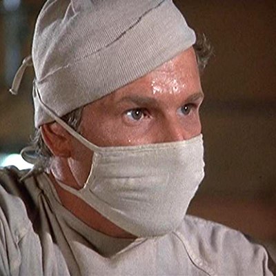 Capt. 'Trapper John' McIntyre, Man on P.A. in Kimpo
